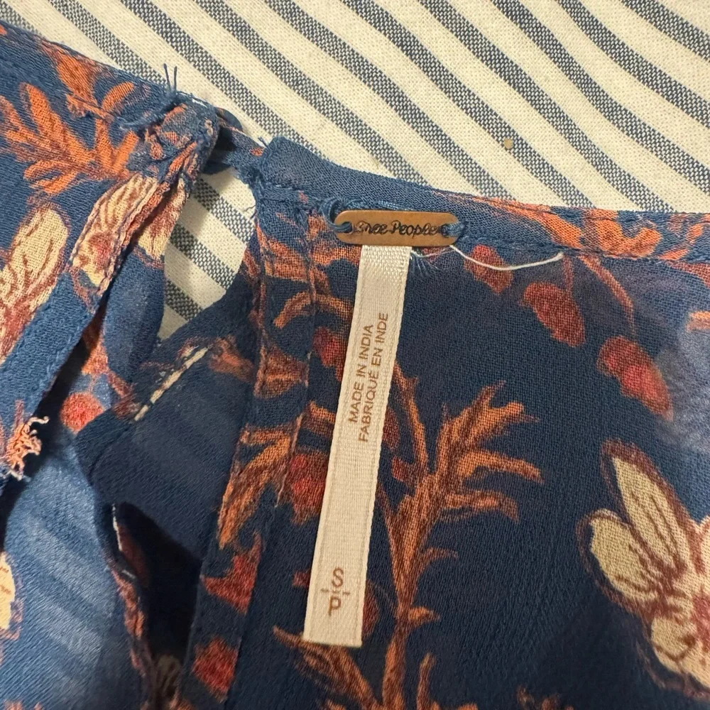 Free People Ruffle Me Up Tie-Front Mini Dress - Picture 5 of 7
